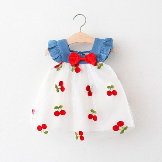 Gabrielles Strawberry and Cherry Dress 0 -2 Y