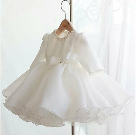 Gabys - Long Sleeve Baby Girl Dress Baptism Dress