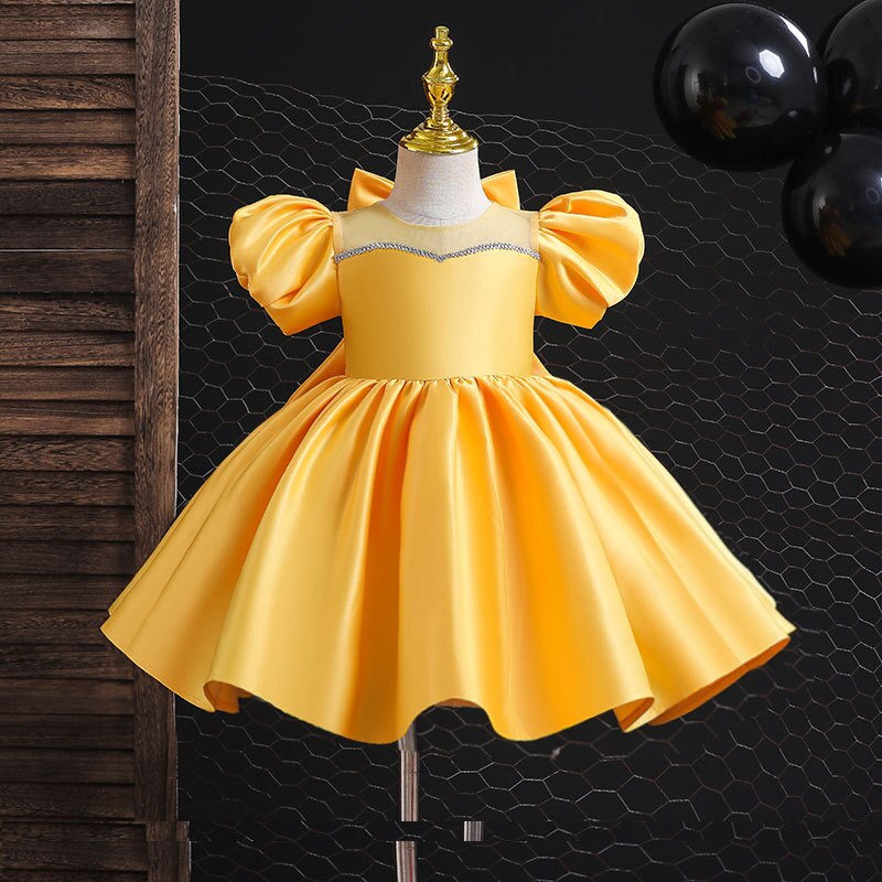 Gaby Chic Toddler Princess Yellow Occasion Dress - Gabriellesboutique