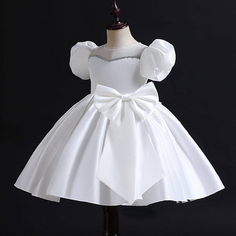 Gaby Chic Toddler Princess White Occasion Dress - Gabriellesboutique