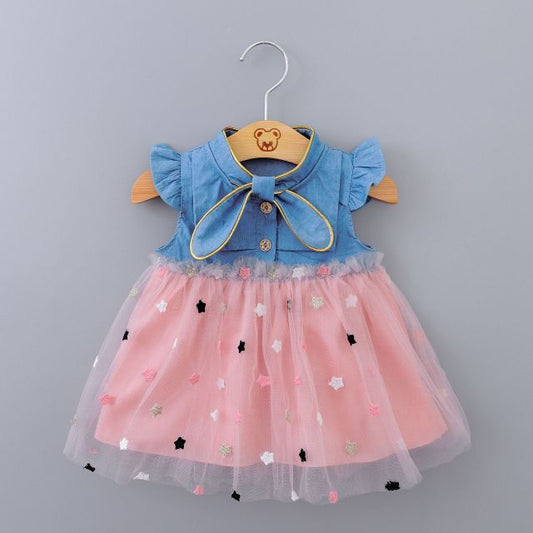 Gabrielle's Star Dotted Dress 0-2Y