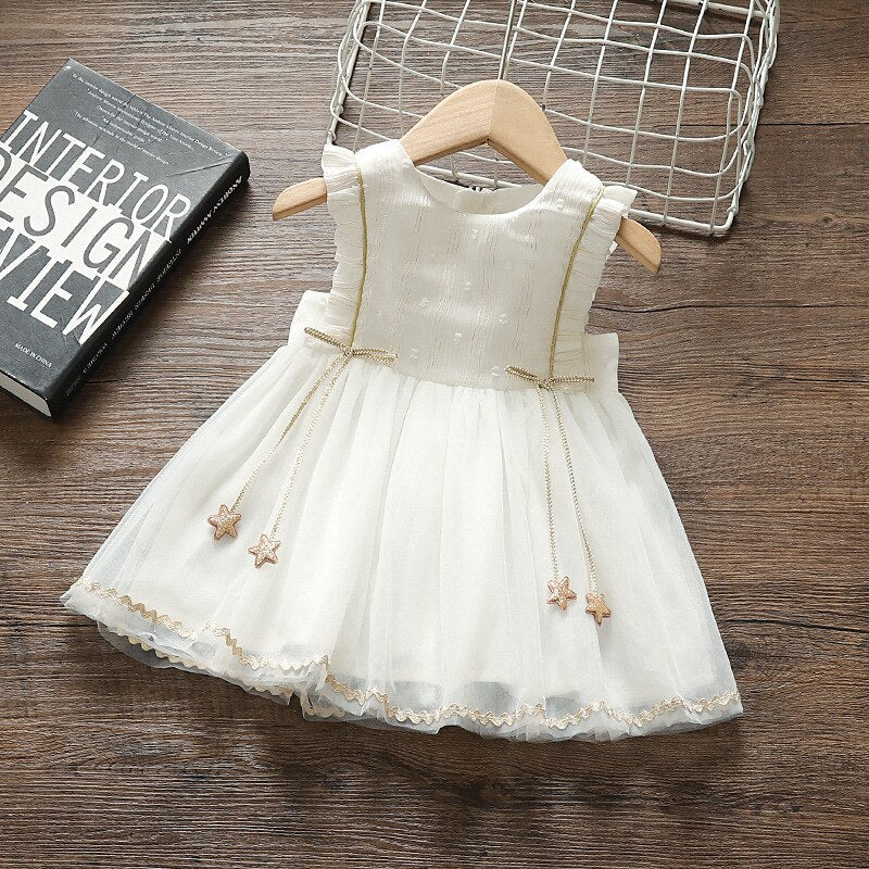 Gabrielle Collection: Princess Star Dress 0-2Y - Gabriellesboutique