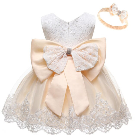 Mia Collection: Princess Champagne Formal Dress 0-2 Y - Gabriellesboutique