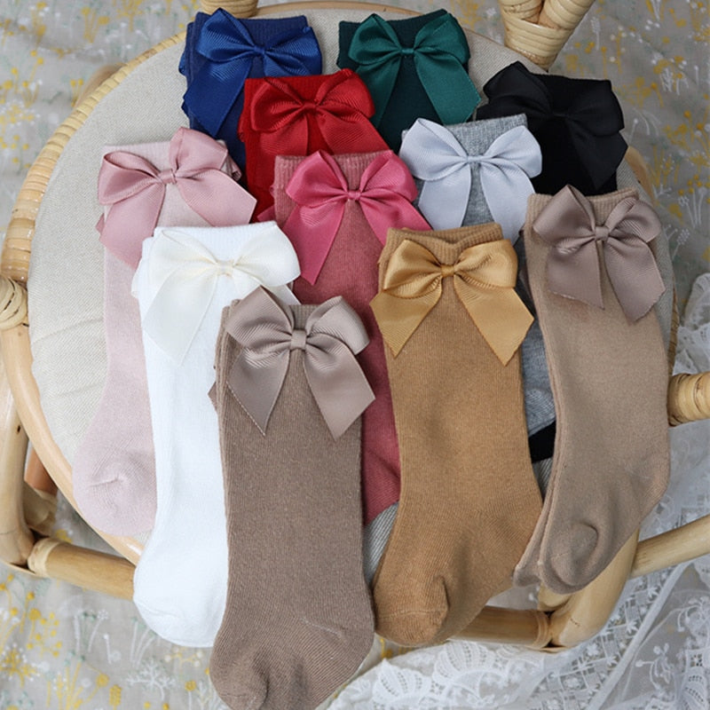 Gaby's Bowknot Cotton Baby Socks 0-5Y - Gabriellesboutique