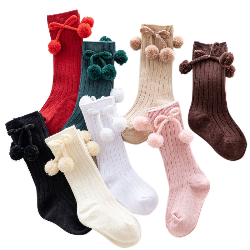 Gaby's Baby Pompom cotton socks 1-4Y - Gabriellesboutique