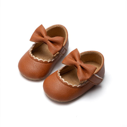 Gabrielle's First pair of Classic Aubern Bowknot shoes