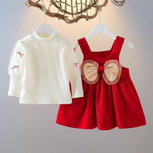 Gabrielle Collection: Red Christmas Dress 0-2Y - Gabriellesboutique
