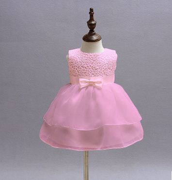 Gaby's Light Pink Occasion Ribbon Dress - Gabriellesboutique