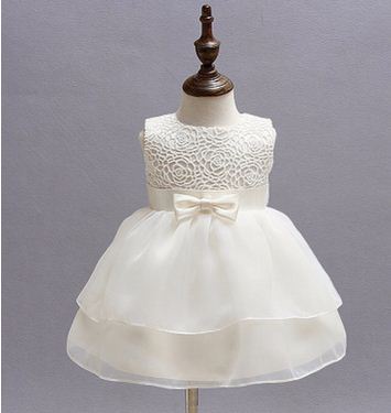 Gaby's White Occasion Ribbon Dress - Gabriellesboutique