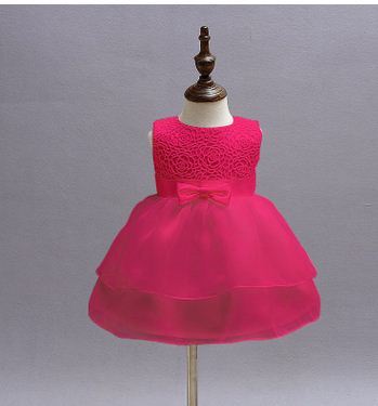 Gaby's Pink Occasion Ribbon Dress - Gabriellesboutique